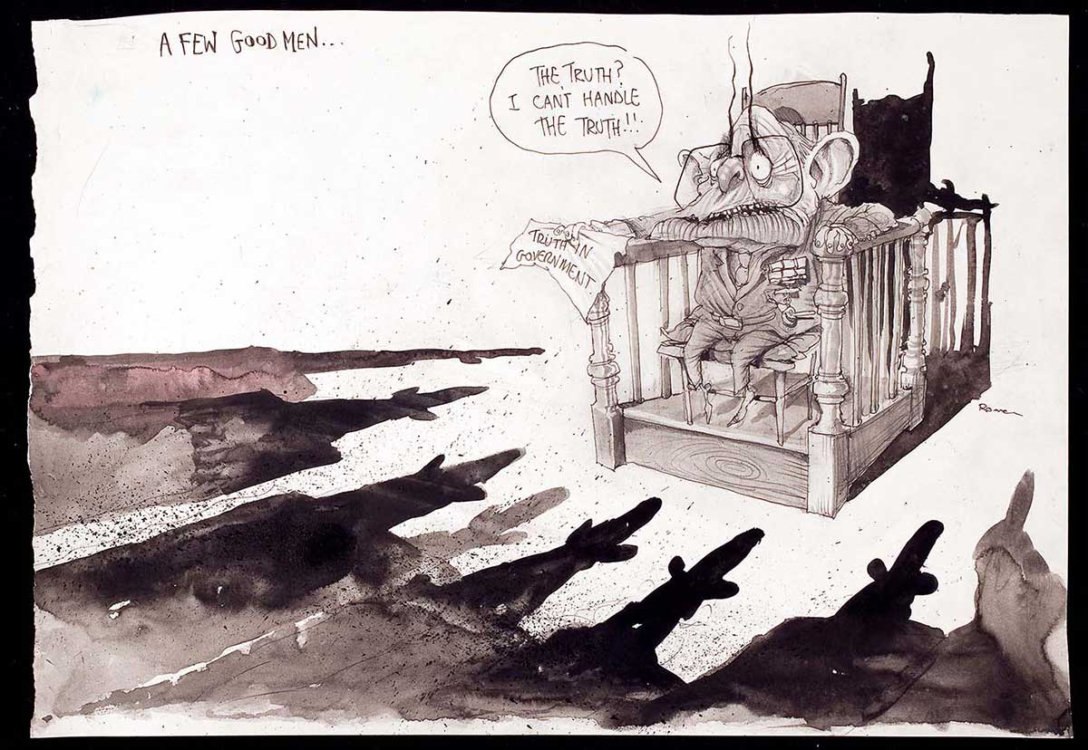Political cartoon. - click to view larger image
