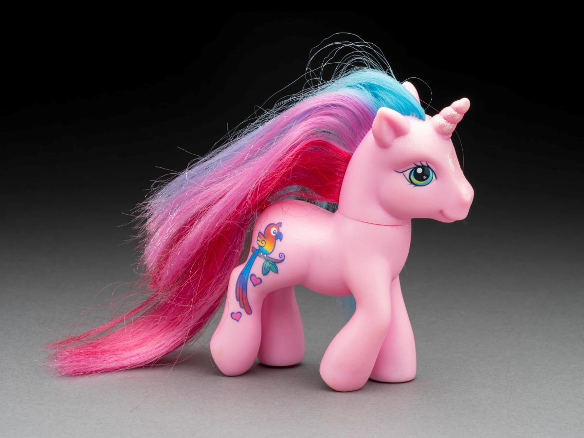 Photo of a pink unicorn toy - click to view larger image