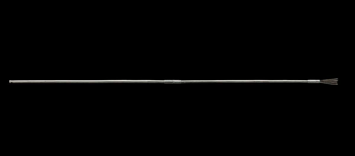 Metal eel spear with 5 metal prongs. - click to view larger image