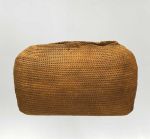 Basket made of sticks from the coconut palm leaf, wrapped up with coconut fibre strings, and connected to one other with the same material.