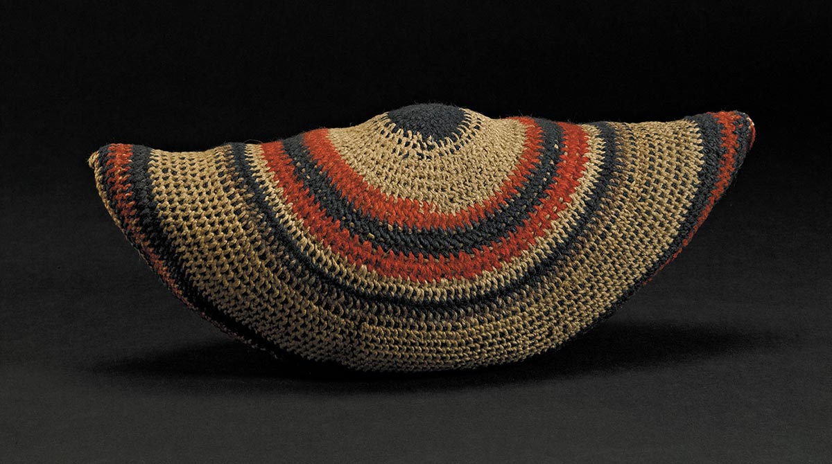 Woven bag made from wool and twine. - click to view larger image