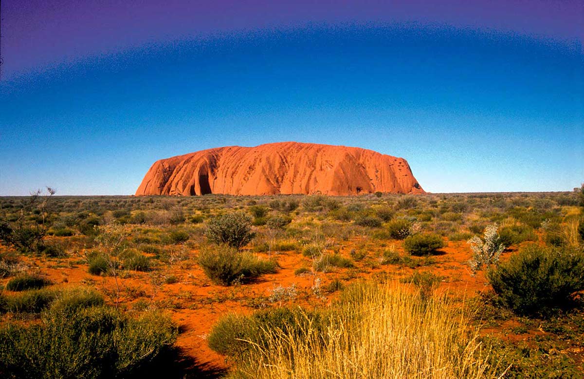 A view of Uluru.