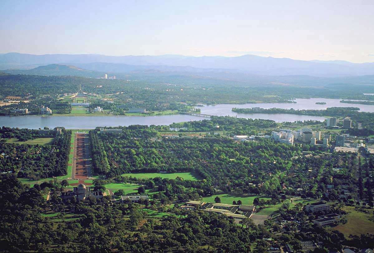 View of Canberra.